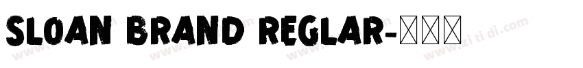 Sloan Brand Reglar字体转换